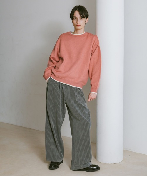 RAGEBLUE（レイジブルー）の「Washable Reversible Crewneck Knit / ウォッシャブルリバーシブル配色ニット（ニット/セーター・メンズ・ブラック系その他/グレー系その他/ピンク系その他/ホワイト系その他・SMALL/MEDIUM/LARGE）」の15枚目の写真