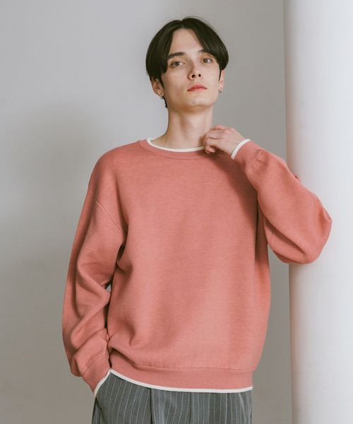 RAGEBLUE（レイジブルー）の「Washable Reversible Crewneck Knit / ウォッシャブルリバーシブル配色ニット（ニット/セーター・メンズ・ブラック系その他/グレー系その他/ピンク系その他/ホワイト系その他・SMALL/MEDIUM/LARGE）」の16枚目の写真
