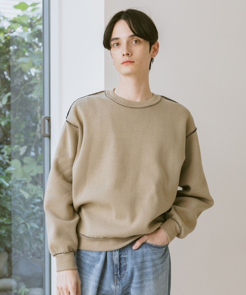 RAGEBLUE（レイジブルー）の「Washable Reversible Crewneck Knit / ウォッシャブルリバーシブル配色ニット（ニット/セーター・メンズ・ブラック系その他/グレー系その他/ピンク系その他/ホワイト系その他・SMALL/MEDIUM/LARGE）」の20枚目の写真