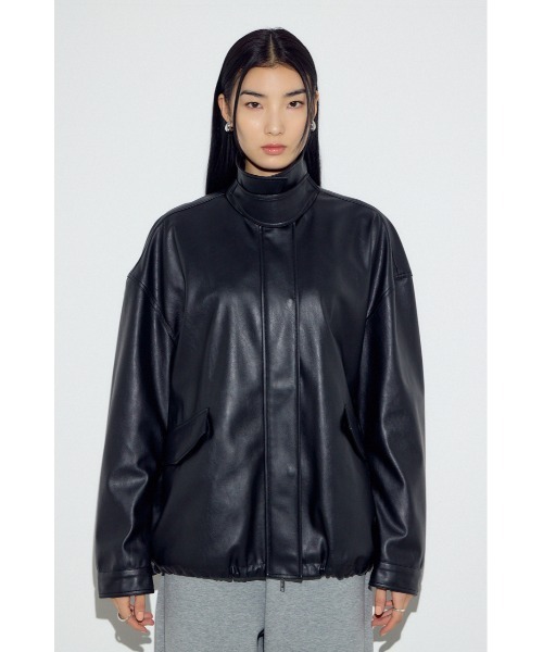 セール】フェイクレザーミドルブルゾン（ブルゾン）｜AZUL BY MOUSSY