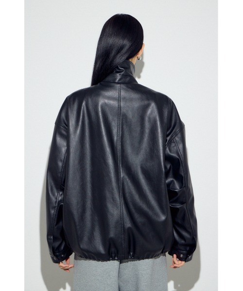 フェイクレザーミドルブルゾン（ブルゾン）｜AZUL BY MOUSSY（アズール