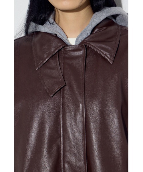 フェイクレザーミドルブルゾン（ブルゾン）｜AZUL BY MOUSSY（アズール