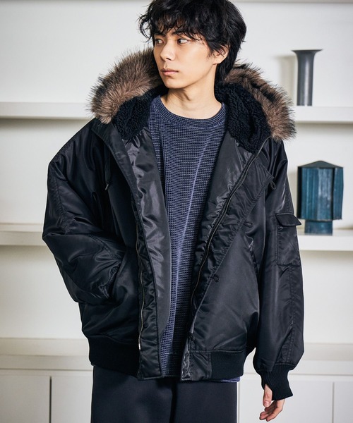LAKOLE(ラコレ)の「N2Bブルゾン / 634756(ブルゾン・メンズ・ブラック/カーキ・LARGE/MEDIUM)」の19枚目の写真