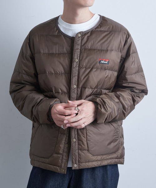NANGA(ナンガ)の「【NANGA】ATL DOWN CARDIGAN/ダウンカーディガン(ダウンジャケット/コート・メンズ・ブラウン/ブラック・M/L/XL/S)」の12枚目の写真