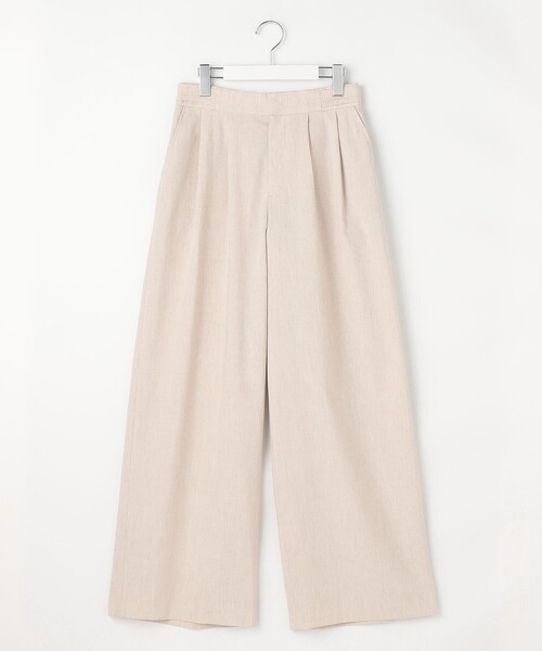 自由区（ジユウク）の「リネンストレッチワイド パンツ（その他パンツ・レディース・カーキ系/アイボリー系/ベージュ系・46/44）」の11枚目の写真