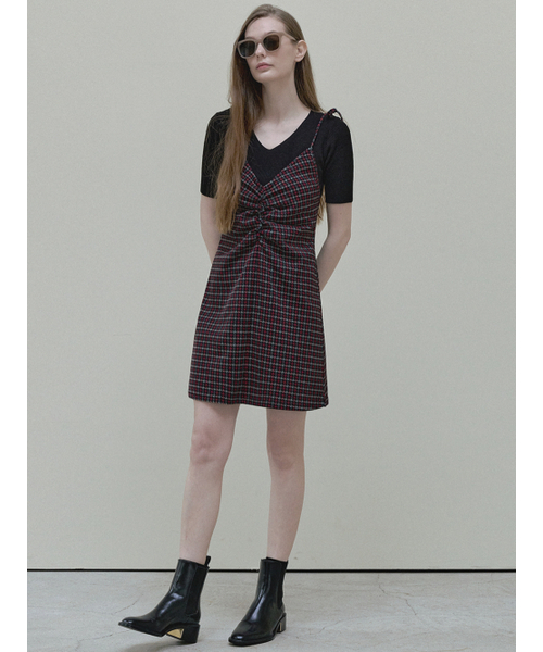 AVANT-G(アバン)の「Pattern Shirring Mini Dress - red(ワンピース・レディース・その他・FREE)」の2枚目の写真