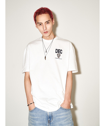 DECEMBER TEN（ディセンバーテン）の「ポリスディティピショートスリーブオーバーサイズTシャツホワイト（Tシャツ/カットソー）」