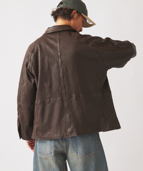 JOURNAL STANDARD relume ゴートレザー　カバーオール ゴートレザー カバーオール（ライダースジャケット）｜JOURNAL