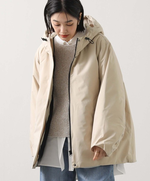 Gready Brilliant（グレディブリリアン）の「タフタフードダウン（ダウンジャケット/コート・レディース・ブラック/ライトベージュ・FREE）」の18枚目の写真