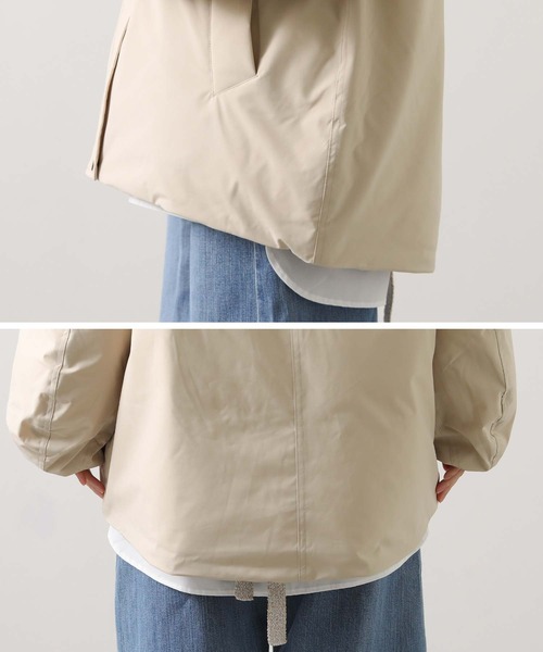 Gready Brilliant（グレディブリリアン）の「タフタフードダウン（ダウンジャケット/コート・レディース・ブラック/ライトベージュ・FREE）」の22枚目の写真