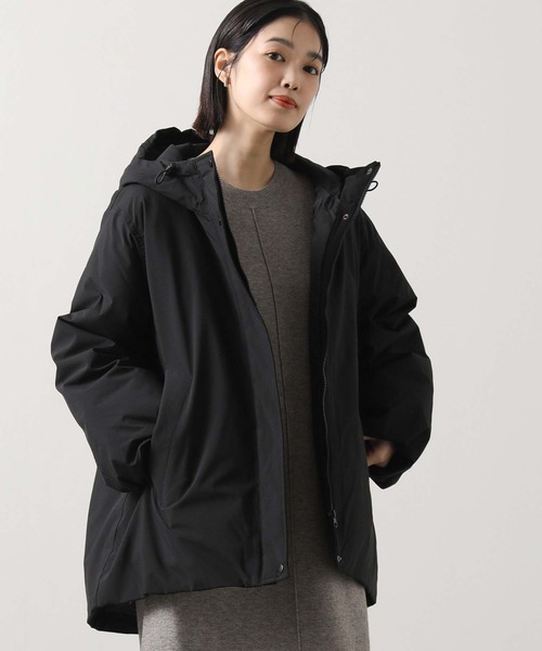 Gready Brilliant（グレディブリリアン）の「タフタフードダウン（ダウンジャケット/コート・レディース・ブラック/ライトベージュ・FREE）」の7枚目の写真