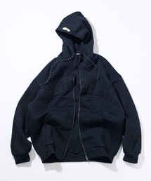 NAUTICA | Reebok×NAUTICA/リーボック×ノーティカ 【Exclusive】ダブルネーム アーチロゴ ダンボール ジップアップ スウェットフーディ/ジップパーカー(パーカー)