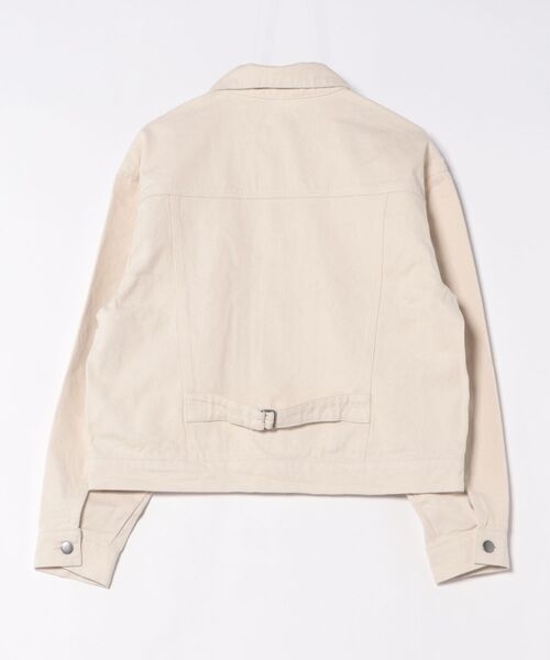 ATELANE(アテレーン)の「ATELANE / 11.5oz デニム トラッカージャケット(デニムジャケット・メンズ・ネイビー/ブラック/アイボリー・LARGE/X-LARGE/MEDIUM)」の4枚目の写真