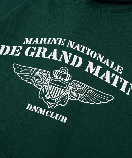 DE GRAND MATIN(ディグランドマーティン)の「V.HEAVY HOOD SWEAT CLUB_GREEN(パーカー・メンズ・その他・FREE)」の3枚目の写真