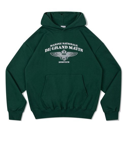 DE GRAND MATIN(ディグランドマーティン)の「V.HEAVY HOOD SWEAT CLUB_GREEN(パーカー・メンズ・その他・FREE)」の4枚目の写真