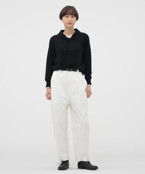 MARGARET HOWELL(マーガレットハウエル)の「FINE WOOL KNITWEAR(ニット/セーター・レディース・ブルー系その他2/ブラック・2)」の11枚目の写真
