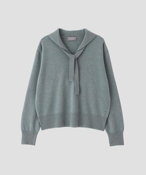 MARGARET HOWELL(マーガレットハウエル)の「FINE WOOL KNITWEAR(ニット/セーター・レディース・ブルー系その他2/ブラック・2)」の17枚目の写真