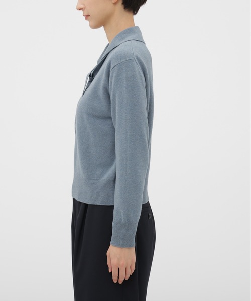 MARGARET HOWELL(マーガレットハウエル)の「FINE WOOL KNITWEAR(ニット/セーター・レディース・ブルー系その他2/ブラック・2)」の8枚目の写真