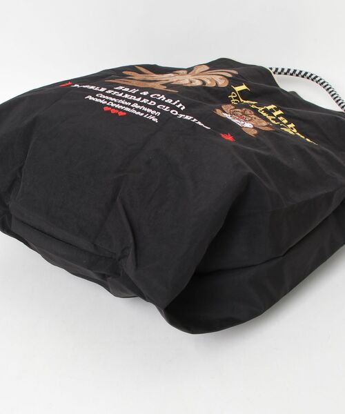 DOUBLE STANDARD CLOTHING（ダブルスタンダードクロージング）の「Ball＆Chain/ LA HAVANA ミニショッピングバッグ（ショルダーバッグ・レディース・ブラック/ブルー・FREE）」の4枚目の写真