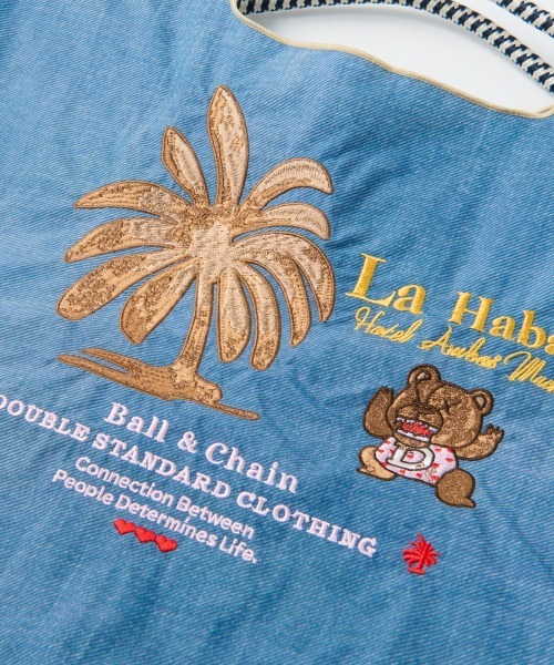 DOUBLE STANDARD CLOTHING（ダブルスタンダードクロージング）の「Ball＆Chain/ LA HAVANA ミニショッピングバッグ（ショルダーバッグ・レディース・ブラック/ブルー・FREE）」の13枚目の写真