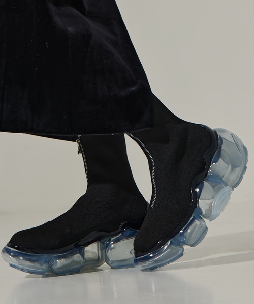 grounds（グラウンズ）の「【grounds/グラウンズ】《STUDIOUS別注》 ZIP MOOPIE BOOTS/ジップムーピーブーツ（ブーツ・レディース・ブラック/ブラック系その他・36/37/38/39）」の16枚目の写真