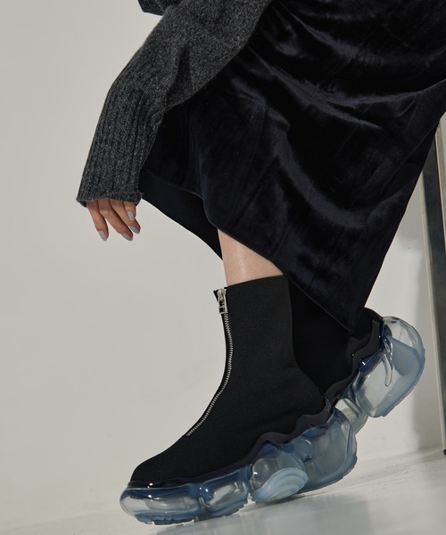 grounds（グラウンズ）の「【grounds/グラウンズ】《STUDIOUS別注》 ZIP MOOPIE BOOTS/ジップムーピーブーツ（ブーツ・レディース・ブラック/ブラック系その他・36/37/38/39）」の19枚目の写真