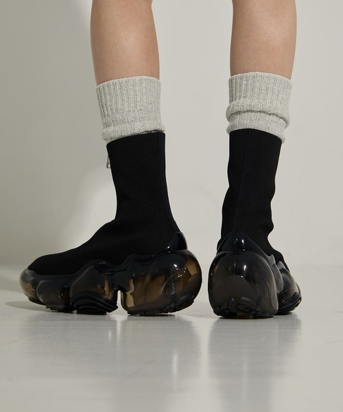 grounds（グラウンズ）の「【grounds/グラウンズ】《STUDIOUS別注》 ZIP MOOPIE BOOTS/ジップムーピーブーツ（ブーツ・レディース・ブラック/ブラック系その他・36/37/38/39）」の4枚目の写真