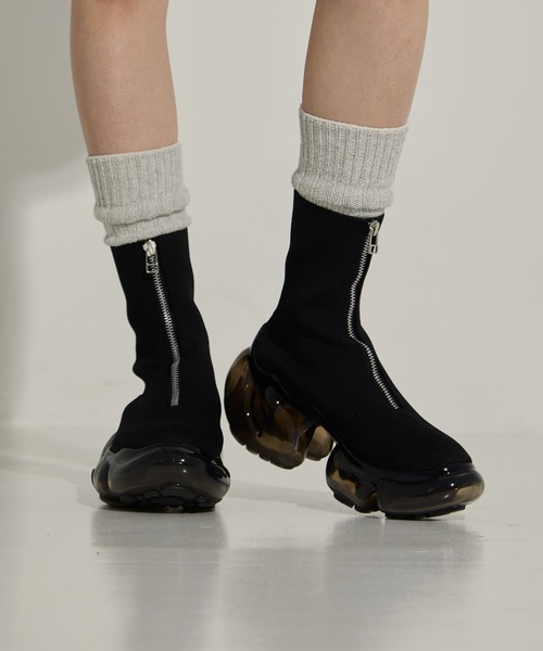 grounds（グラウンズ）の「【grounds/グラウンズ】《STUDIOUS別注》 ZIP MOOPIE BOOTS/ジップムーピーブーツ（ブーツ・レディース・ブラック/ブラック系その他・36/37/38/39）」の10枚目の写真