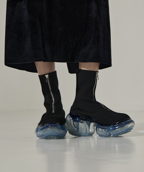 grounds（グラウンズ）の「【grounds/グラウンズ】《STUDIOUS別注》 ZIP MOOPIE BOOTS/ジップムーピーブーツ（ブーツ・レディース・ブラック/ブラック系その他・36/37/38/39）」の21枚目の写真