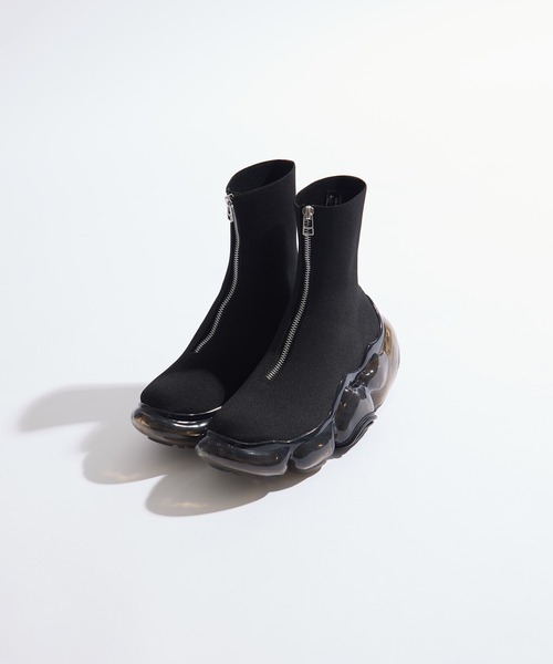 grounds（グラウンズ）の「【grounds/グラウンズ】《STUDIOUS別注》 ZIP MOOPIE BOOTS/ジップムーピーブーツ（ブーツ・レディース・ブラック/ブラック系その他・36/37/38/39）」の5枚目の写真