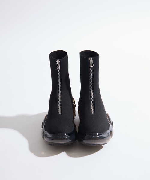 grounds（グラウンズ）の「【grounds/グラウンズ】《STUDIOUS別注》 ZIP MOOPIE BOOTS/ジップムーピーブーツ（ブーツ・レディース・ブラック/ブラック系その他・36/37/38/39）」の6枚目の写真