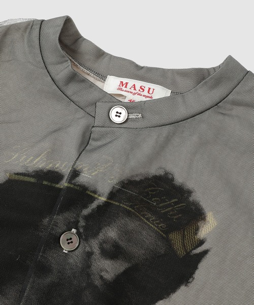 MASU（エムエーエスユー）の「BLURRED ANGEL CARDIGAN（カーディガン/ボレロ・メンズ・ブラック/ホワイト・46/48）」の4枚目の写真