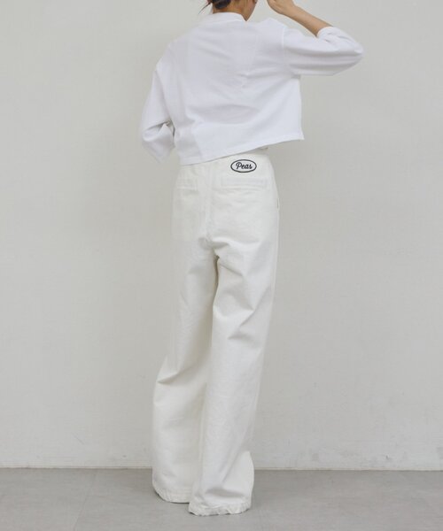 GALLARDAGALANTE(ガリャルダガランテ)の「【PEAS】【手洗い可】カノコポロシャツ(Tシャツ/カットソー・レディース・ブラック/ブルー/ホワイト・FREE)」の10枚目の写真