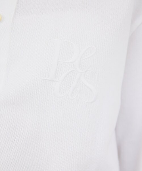 GALLARDAGALANTE(ガリャルダガランテ)の「【PEAS】【手洗い可】カノコポロシャツ(Tシャツ/カットソー・レディース・ブラック/ブルー/ホワイト・FREE)」の12枚目の写真