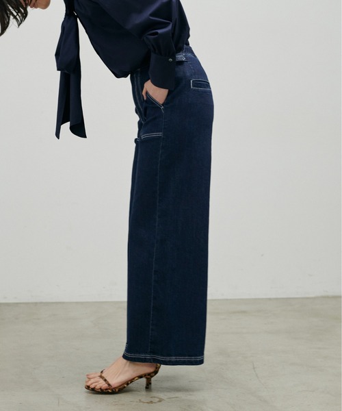 LARUTA（ラルータ）の「【LARUTA】UVカットベイカーデニム（デニムパンツ・レディース・ネイビー/ブルー・FREE）」の17枚目の写真