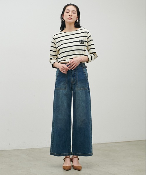 LARUTA（ラルータ）の「【LARUTA】UVカットベイカーデニム（デニムパンツ・レディース・ネイビー/ブルー・FREE）」の13枚目の写真