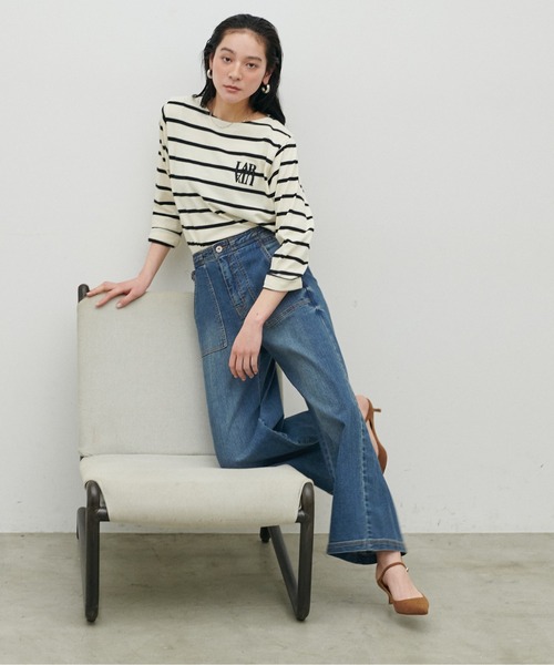 LARUTA（ラルータ）の「【LARUTA】UVカットベイカーデニム（デニムパンツ・レディース・ネイビー/ブルー・FREE）」の14枚目の写真