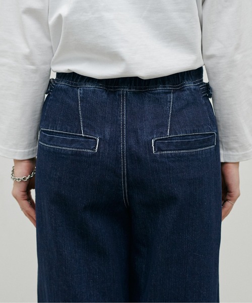 LARUTA（ラルータ）の「【LARUTA】UVカットベイカーデニム（デニムパンツ・レディース・ネイビー/ブルー・FREE）」の9枚目の写真