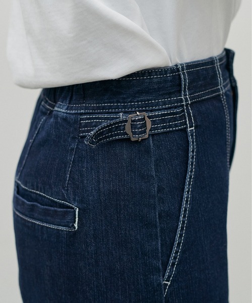 LARUTA（ラルータ）の「【LARUTA】UVカットベイカーデニム（デニムパンツ・レディース・ネイビー/ブルー・FREE）」の3枚目の写真