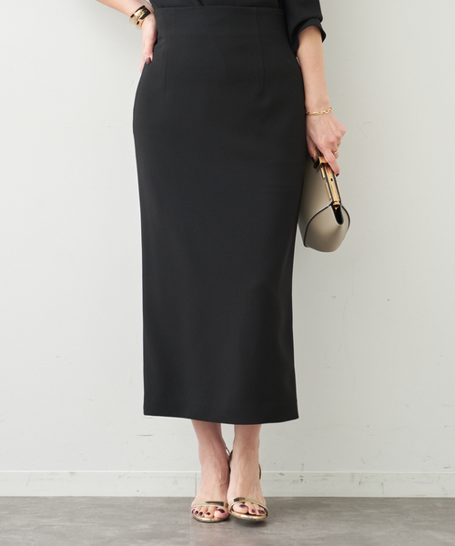 Deuxieme Classe（ドゥーズィエムクラス）の「*トリアセジョーゼット  ハイウエスト スカート（スカート・レディース・ホワイト/ブラック・38/36/34）」の6枚目の写真