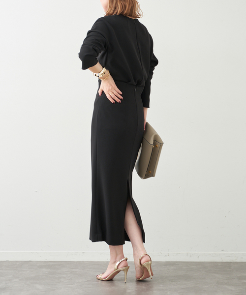 Deuxieme Classe（ドゥーズィエムクラス）の「*トリアセジョーゼット  ハイウエスト スカート（スカート・レディース・ホワイト/ブラック・38/36/34）」の9枚目の写真