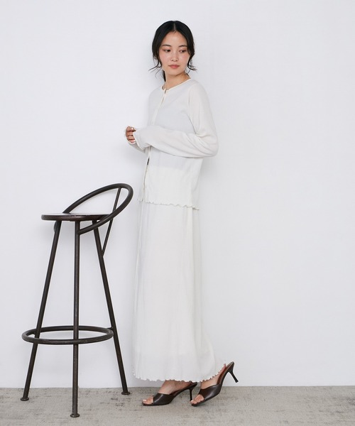 forksy.(フォルクシー)の「【forksy.】<エブリデイシリーズ> 楊柳 メロー ギャザー フレアスカート / UVカット <セットアップ対応>(スカート・レディース・アイボリー/ブラック/ブラウン/ダークグレー・L/M)」の18枚目の写真