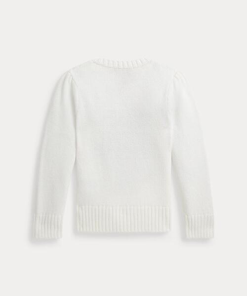 POLO RALPH LAUREN CHILDRENSWEAR（ポロ ラルフ ローレン チルドレンズウェア）の「Polo ベア コットン セーター（ニット/セーター・キッズ・ホワイト・3/4/6）」の4枚目の写真