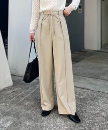 CAPRICIEUX LE'MAGE | 【低身長サイズあり】ピンタックリボンパンツ(その他パンツ)