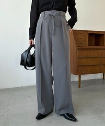 CAPRICIEUX LE'MAGE | 【低身長サイズあり】ピンタックリボンパンツ(その他パンツ)