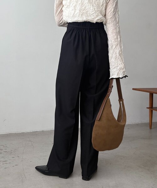 CAPRICIEUX LE'MAGE（カプリシューレマージュ）の「【低身長サイズあり】ピンタックリボンパンツ（その他パンツ・レディース・ブラック/グレー/ホワイト系その他/ベージュ・36/38/PS）」の10枚目の写真