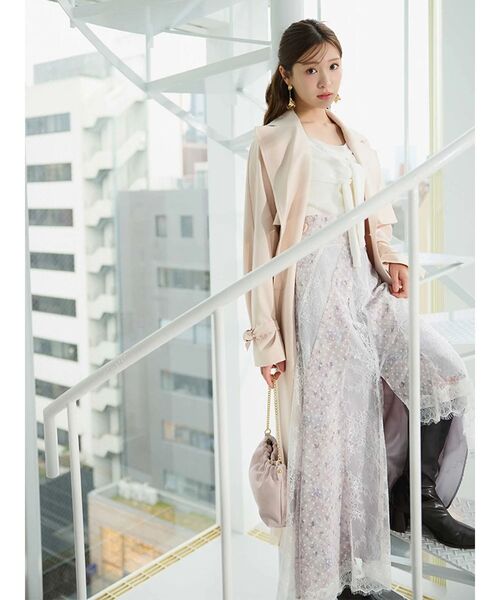 MERCURYDUO(マーキュリーデュオ)の「フラワー×レースフィットマーメイドスカート(スカート・レディース・ピンク/ミント・MEDIUM/SMALL)」の9枚目の写真