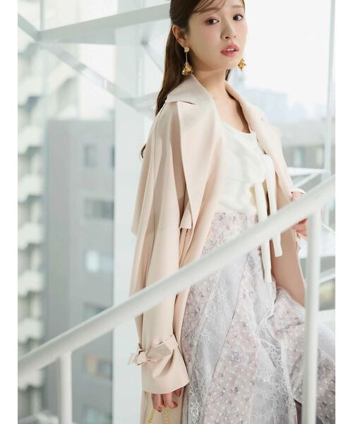 MERCURYDUO(マーキュリーデュオ)の「フラワー×レースフィットマーメイドスカート(スカート・レディース・ピンク/ミント・MEDIUM/SMALL)」の8枚目の写真