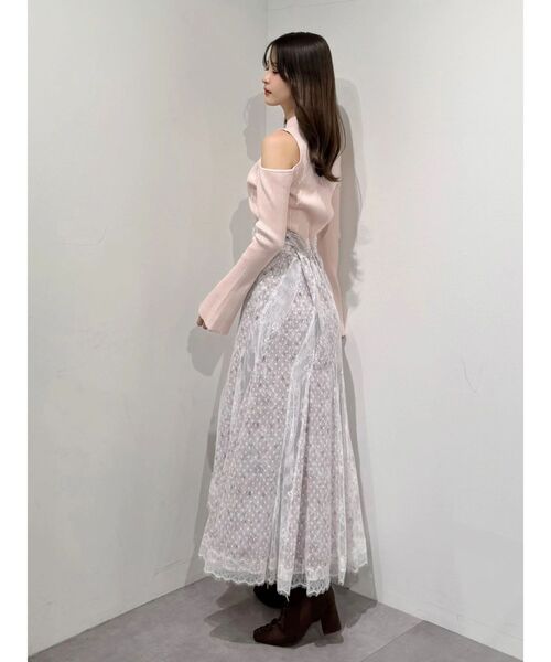 MERCURYDUO(マーキュリーデュオ)の「フラワー×レースフィットマーメイドスカート(スカート・レディース・ピンク/ミント・MEDIUM/SMALL)」の19枚目の写真