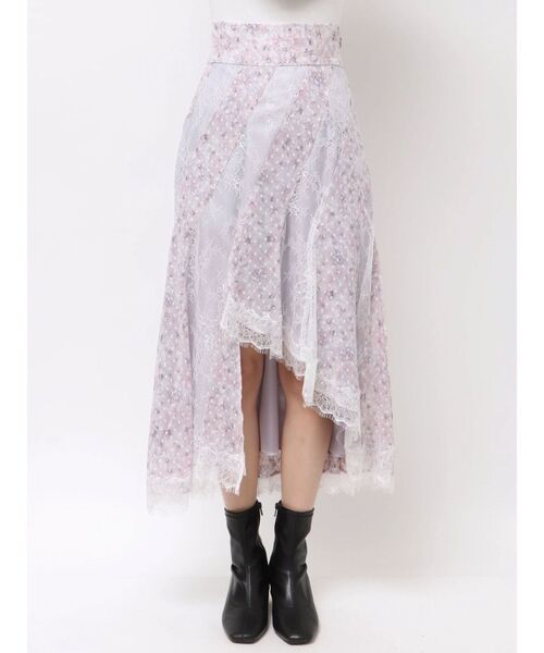 MERCURYDUO(マーキュリーデュオ)の「フラワー×レースフィットマーメイドスカート(スカート・レディース・ピンク/ミント・MEDIUM/SMALL)」の16枚目の写真